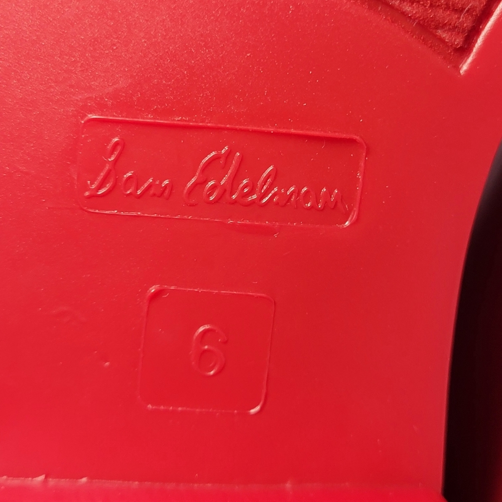 New Women's Size 6 Sam Edelman Red Rain Boots - Picture 11 of 11